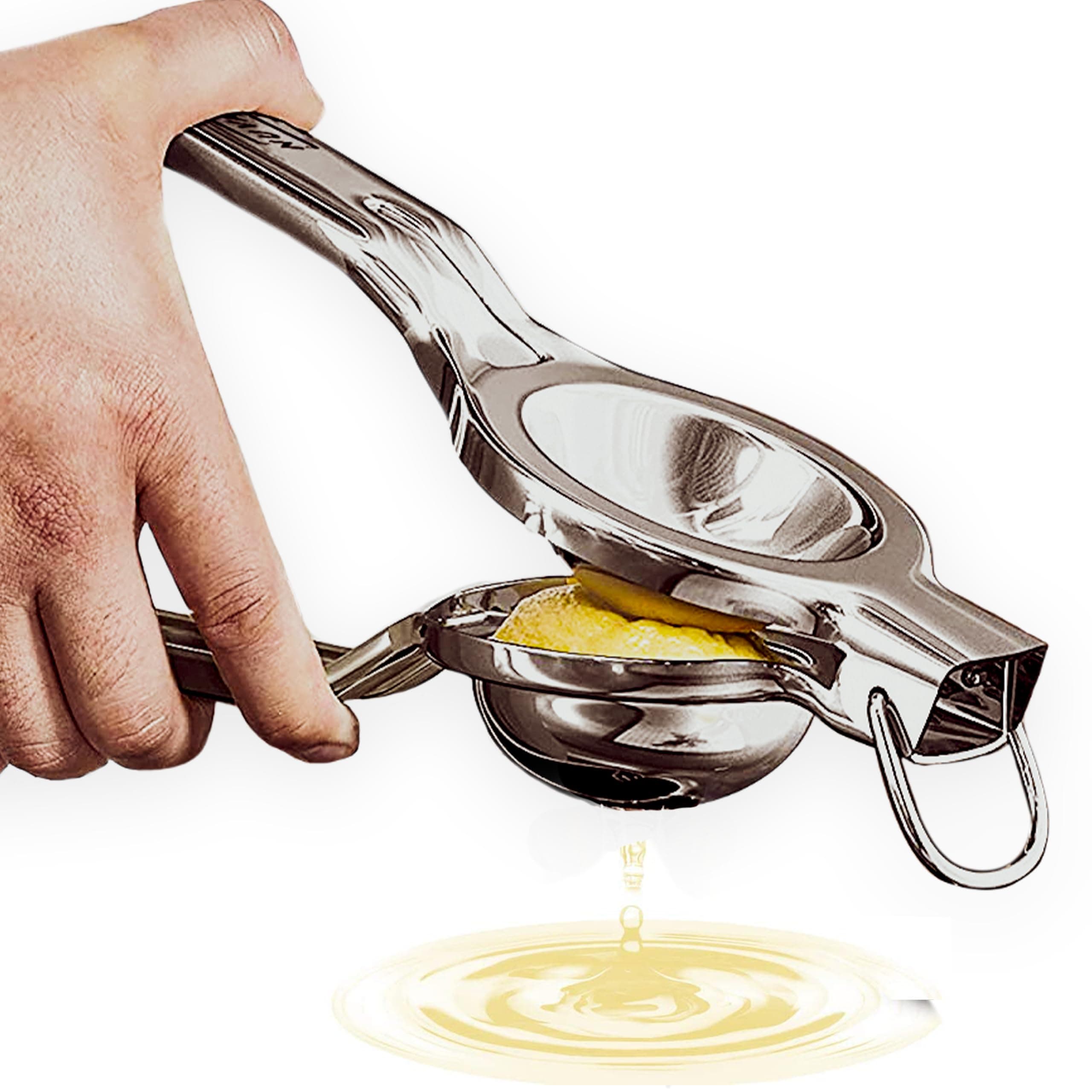 Innovee Group. 1 pack. Nuvantee Lemon Squeezer, Stainlees Steel Manual Citrus Press. Includes Lemon Recipes Ebook. Quality 18/10