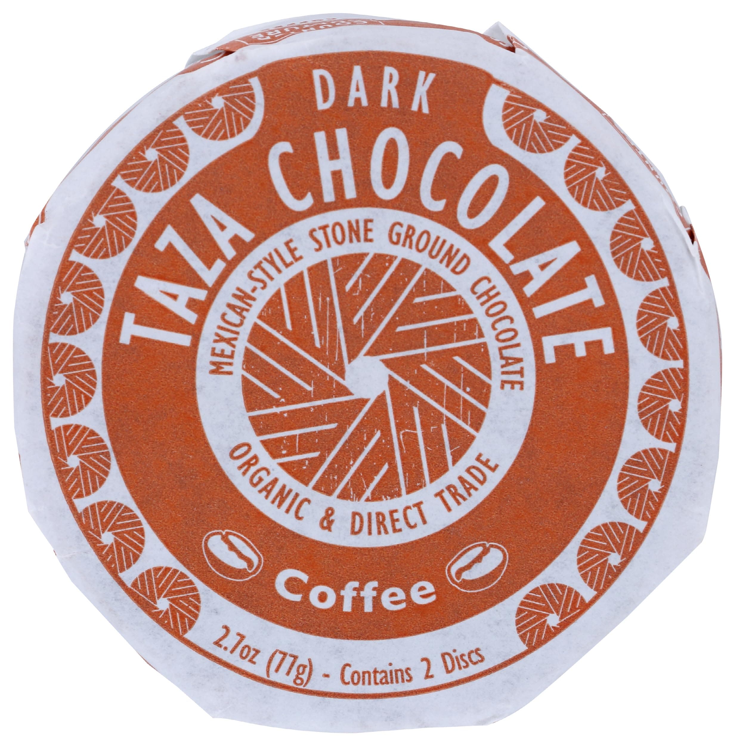 Taza Chocolate Organic Mexicano Disc 55% Dark Chocolate, Coffee, 2.7 Ounce (1 Count), Vegan