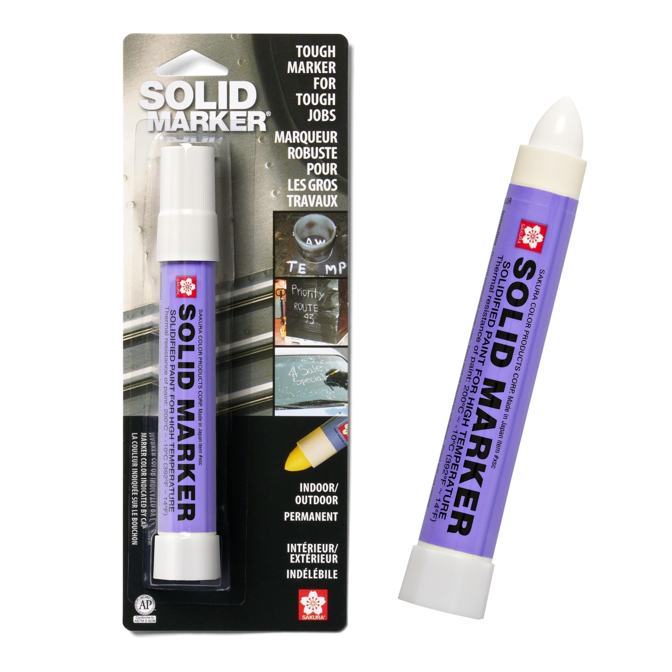 Sakura Solid Paint Markers - Permanent Marker Pens - Window, Wood & Glass Marker - White Paint - 1 Pack