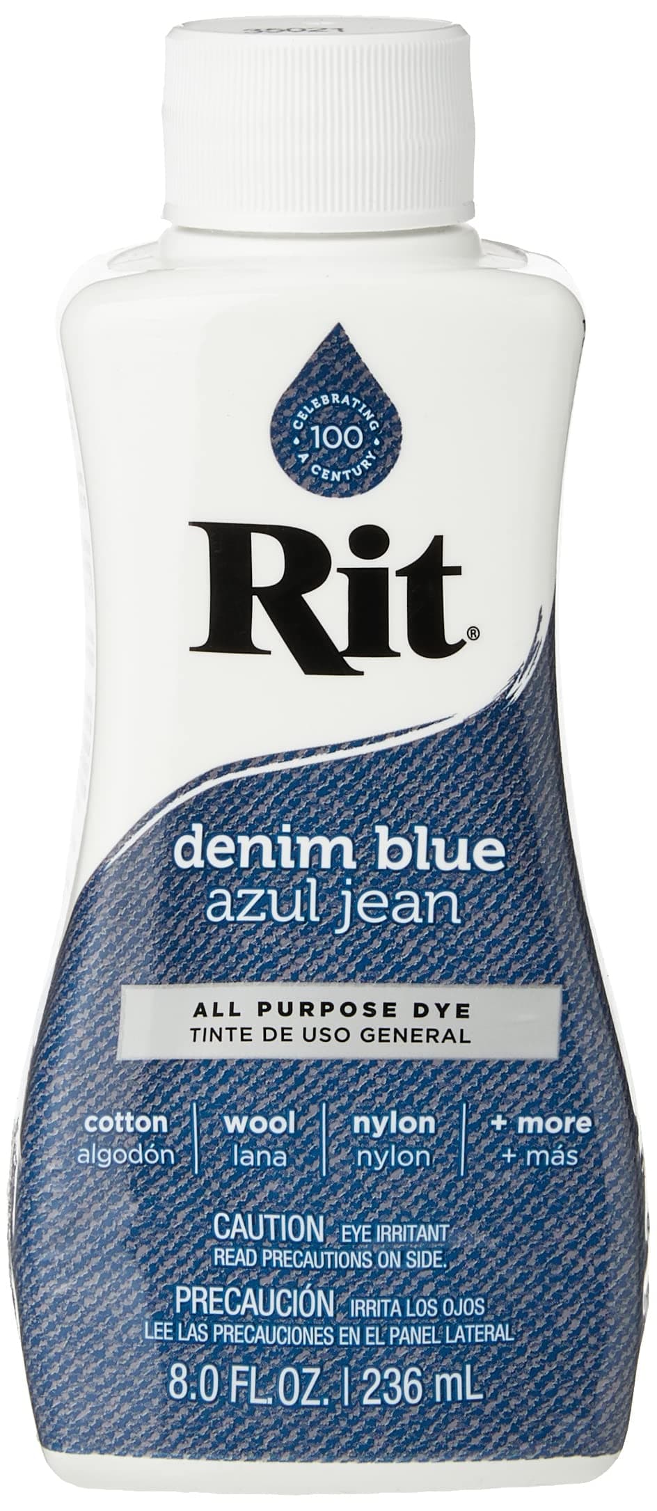 Dye Liquid Fabric Dye, 8-Ounce, Denim Blue