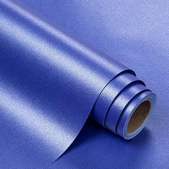 Royal Blue Pearl Glossy Gift Wrapping Paper,Solid Color Matte Wrapping Paper - Perfect for Birthday,Baby Shower,Christmas,Wedding,Valentine's Day,Party - 17in x 32.8ft Roll, 46 Sq. Ft