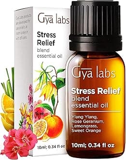 Stress Relief Essential Oil Blend for Stress-Free Days (10ml) - Therapeutic Grade Essential Oil Blend - Perfect for Aromatherapy, Stress, Sleep & Better Moods - Diffuse or use on Skin