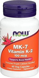 NOW Foods, Mk-7 Vitamin K-2 100 Mcg, 60 Vegg Capsules