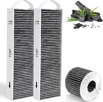 2 Activated Carbon Filters for Bora Pure PUAKF, Filter for Bora X Pure/S Pure/PURU or PUXU Recirculation Hob Extractor Extractor Replacement Filter Accessories