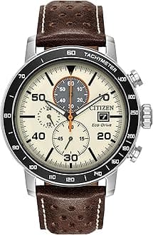 Men's Eco-Drive Sport Casual Brycen Weekender Chronograph Watch, 12/24 Hour Time, Date, Tachymeter, Luminous Hands