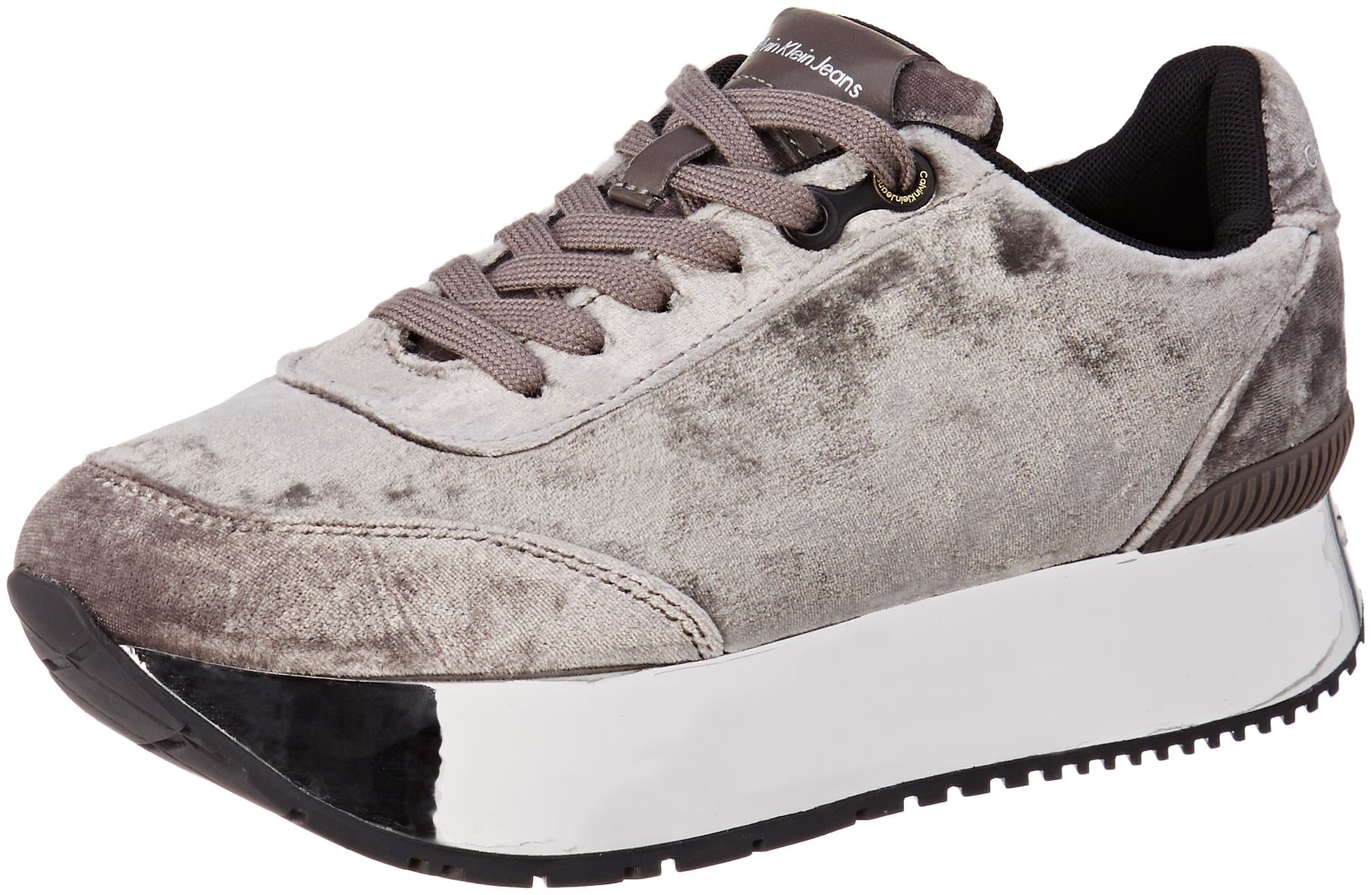 Calvin Klein Women's Cate Velvet Trainers