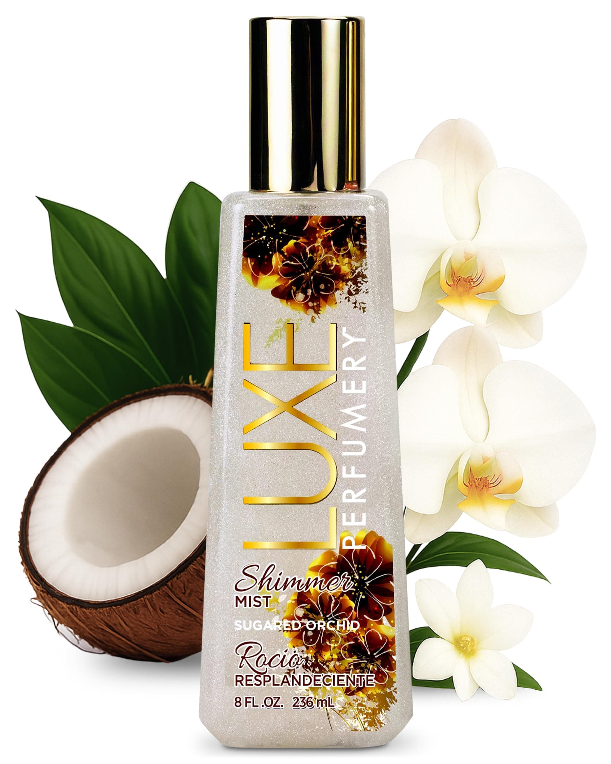 Belcam Bath Therapy Luxe Shimmer Mist Eau de Parfum Spray, Sugared Orchid, 7.98 Fluid Ounce by Belcam Bath Therapy