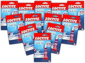 Loctite Blue 242 Threadlocker 6-Milliliter Tubes, Case of 12 (209728-12), 0.2 Fl. Oz (Pack of 12)