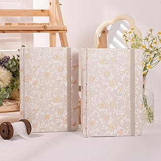 TIEFOSSI Dotted Journal Notebook for Women Men, A5 Journals for Writing, 160gsm 190 Pages Thick Paper, Perfect for Office & Home School Supplies, 8.4 X 5.8 In