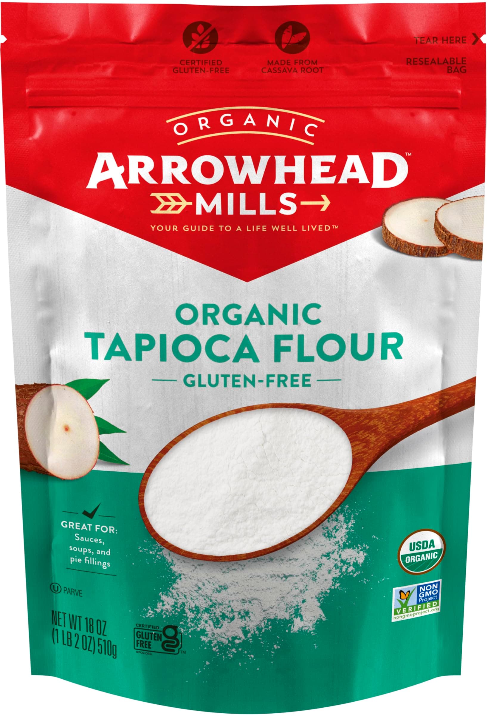 Organic Gluten Free Tapioca Flour, 18 oz