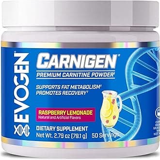 Carnigen - Premium Carnitine Powder | Supports Fat Metabolism & Promotes Recovery | Stimulant-Free L Carnitine Supplement Matrix with Acetyl L-Carnitine | Raspberry Lemonade | 50 Servings
