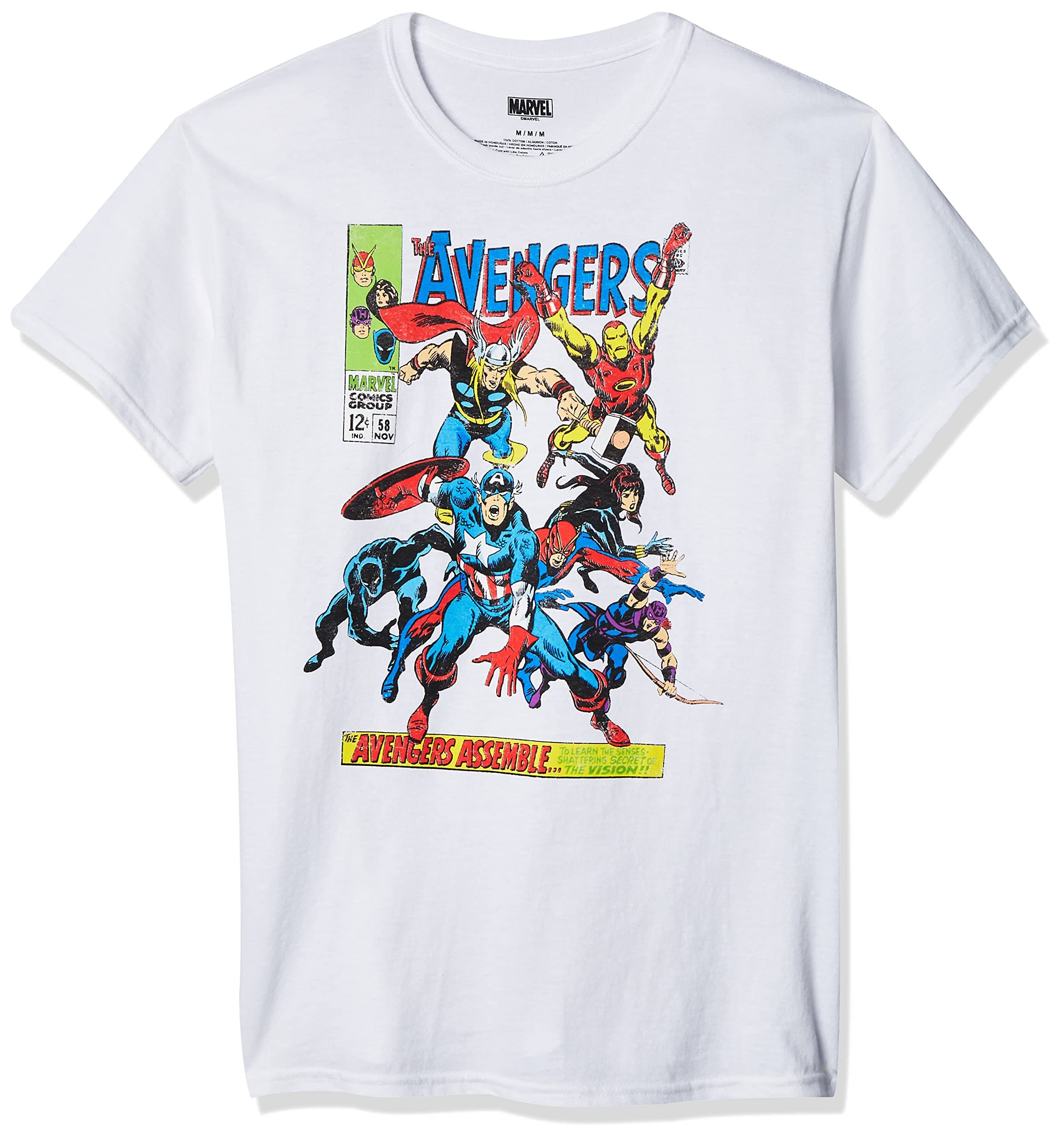 MarvelMen's Avengers Comics Crew T-Shirt