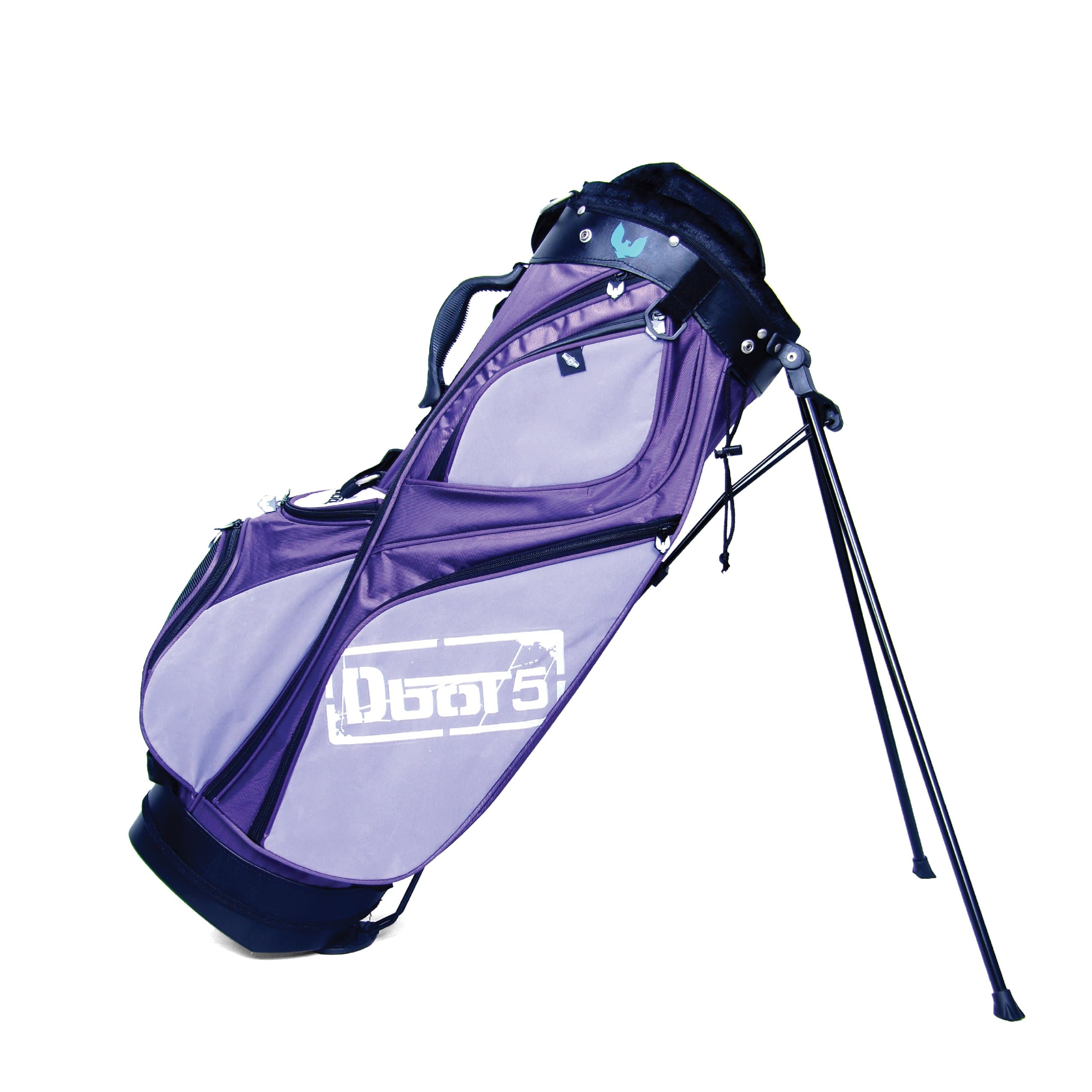 Dbot5 Zen5 Speaker Golf Bag (Purple) Craftsmanship Designed | Made of Durable Weatherproof Non-Slip Material | Padded Shoulder Strap and Soft Grip | Convenient Stand Included