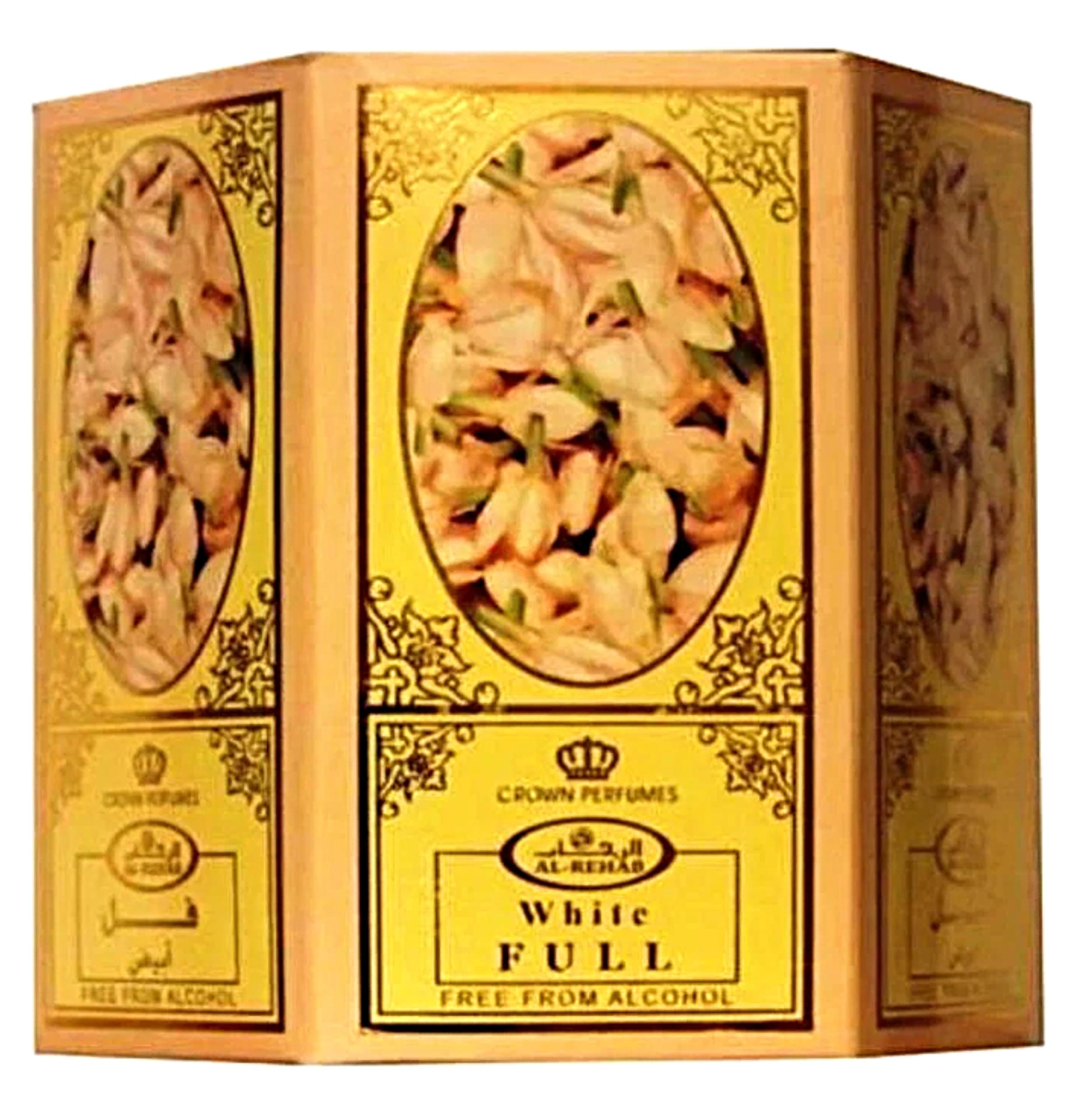 White Full - 6ml (.2oz) Roll-on Perfume Oil by Al-Rehab (Crown Perfumes) (Box of 6)