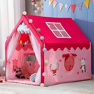 Light Weight Kids Play Tent House for 3-8 Year Old Kids Girls and Boys (5-RPD)