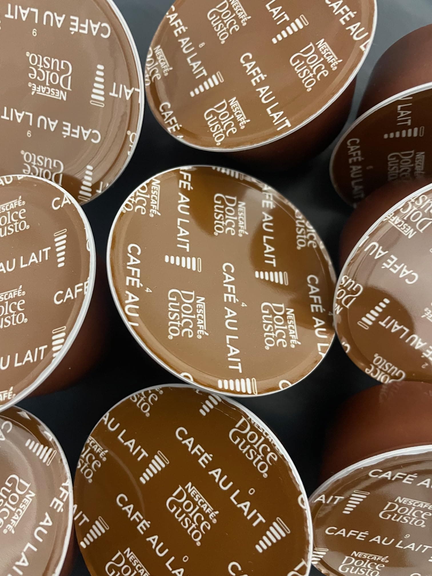 Buy 10,20,30,50,80 & 100 Compatible with Dolce Gusto Coffee Pods : Cafe Au Lait - SOLD LOOSE…
