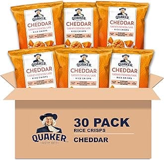 Rice Crisps, Gluten Free, Cheddar, 0.67 Oz, 30 Count