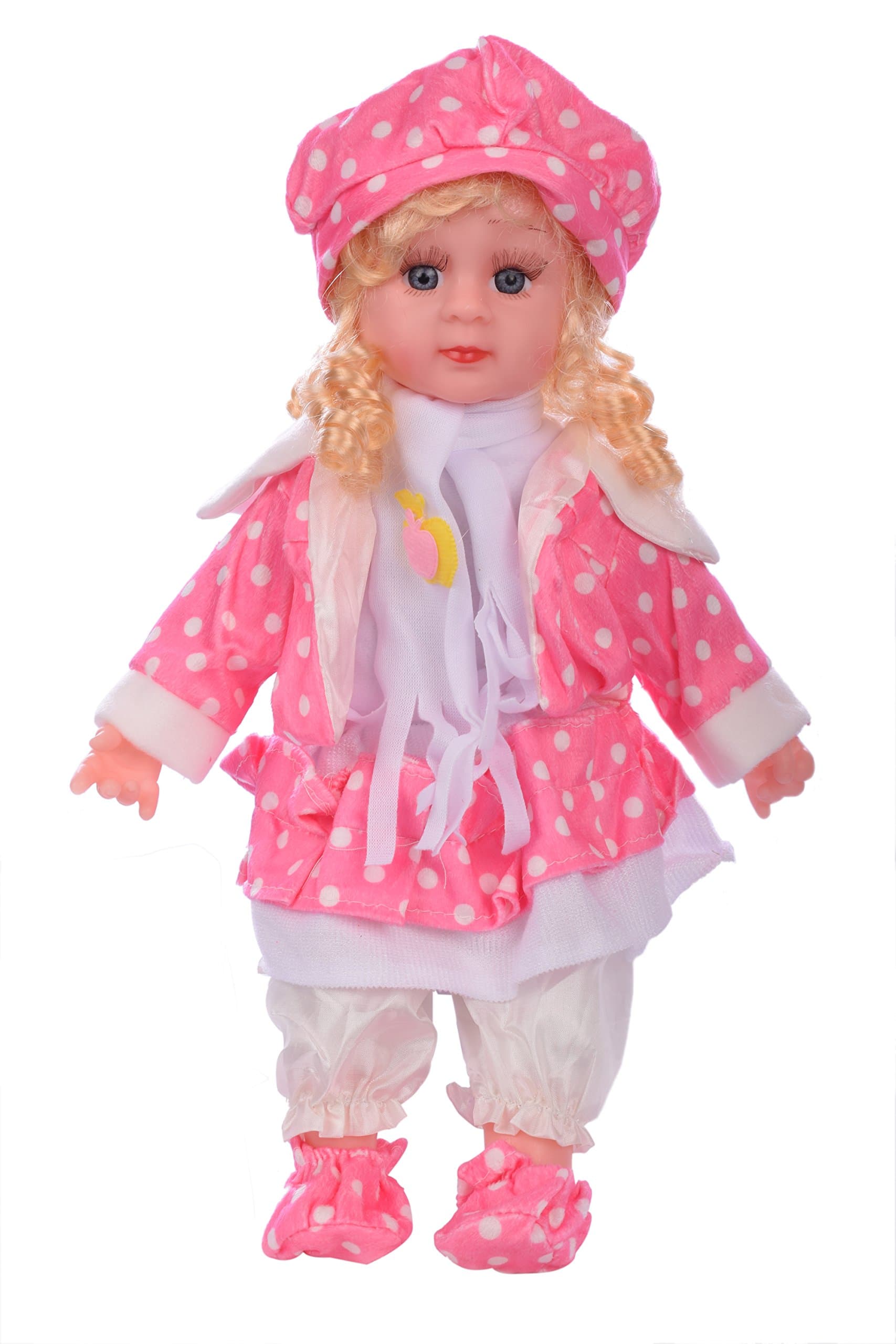 Aarushi Cute Looking Singing Doll Doll Stuffed Soft Plush Toy Girl Doll Radom Colour
