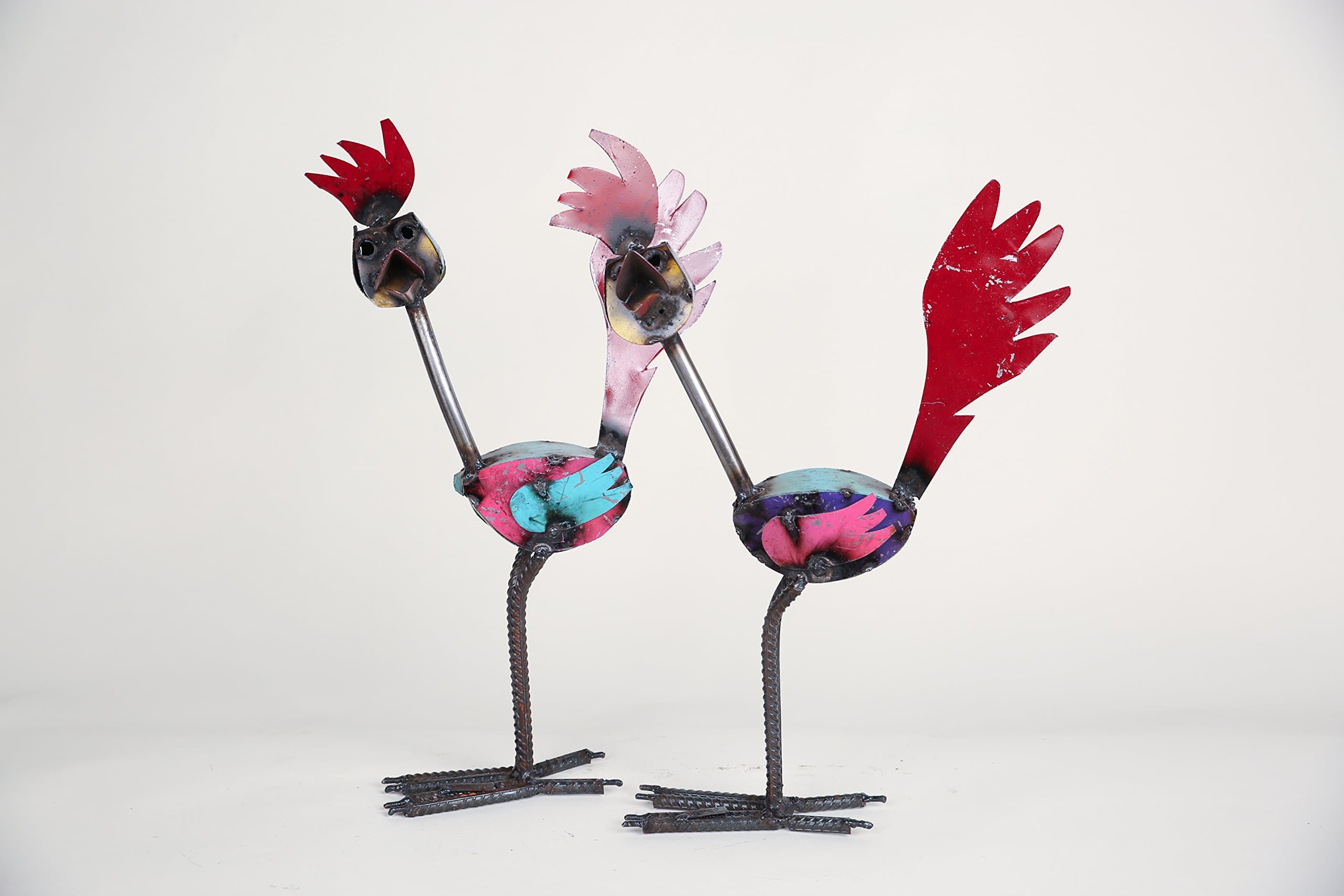 Roadrunner-Recycled Metal Animals- Art Multicolor