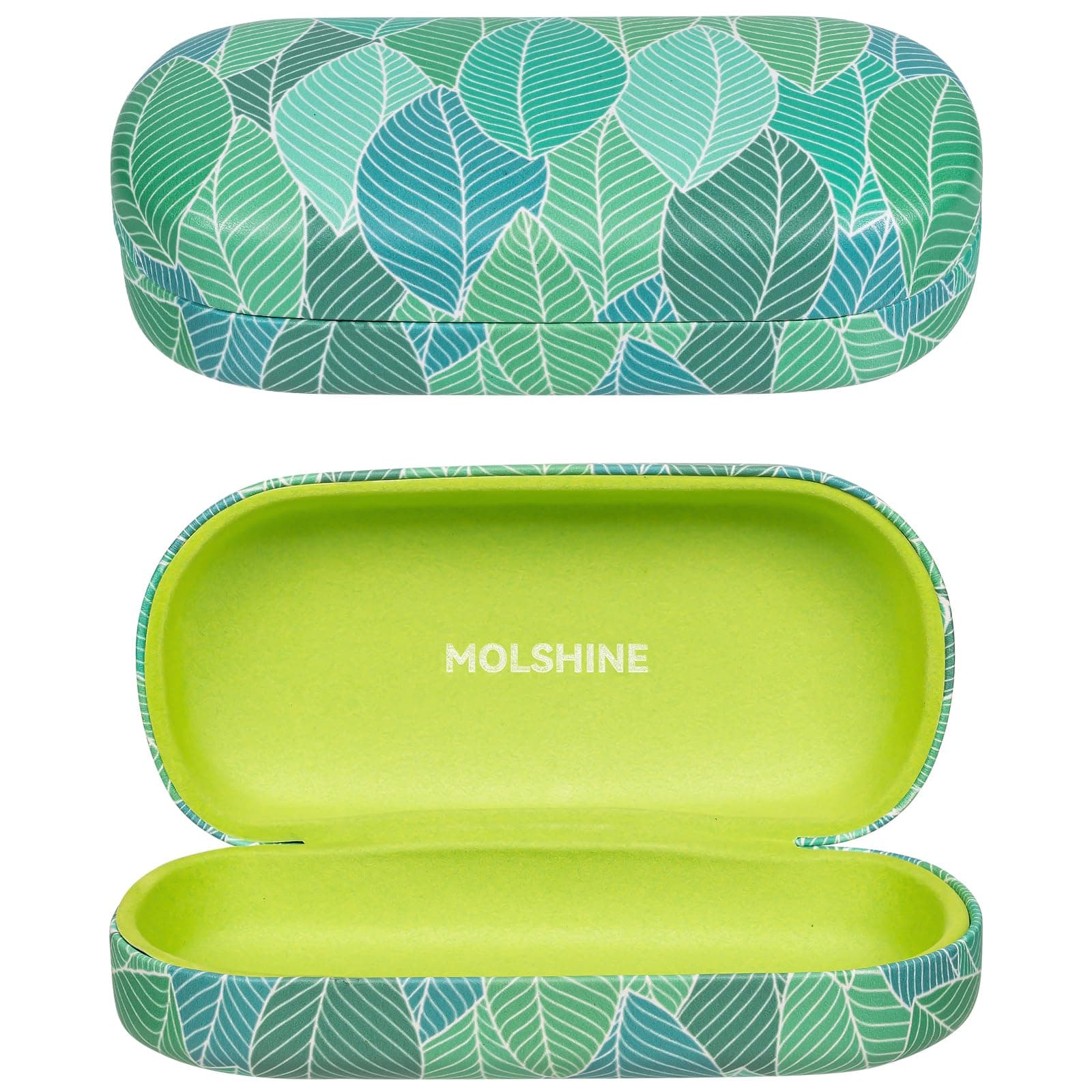 molshine Hard Shell Sunglasses Case,Classic Large Glasses Case for Women Men,Sunglass Eyeglasses