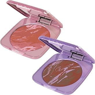 Whats Up Beauty - Cheeque Terre Duo (40 Gentle Genova Blush, 40 Deep Bronzer) Clean Cruelty Free Vegan Natural Made in Italy Niacinamide Hyaluronic Acid Actives Cheek Makeup