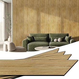WADILE PVC Wood Grain Panels for Wall, 15.7 in X 17.1 ft Soundproof Wall Panels for Wall Paneling Peel and Stick Wall Panels, 3D Wall Panels for Interior Decor, Cover 22.4 Sqft, Light Oak