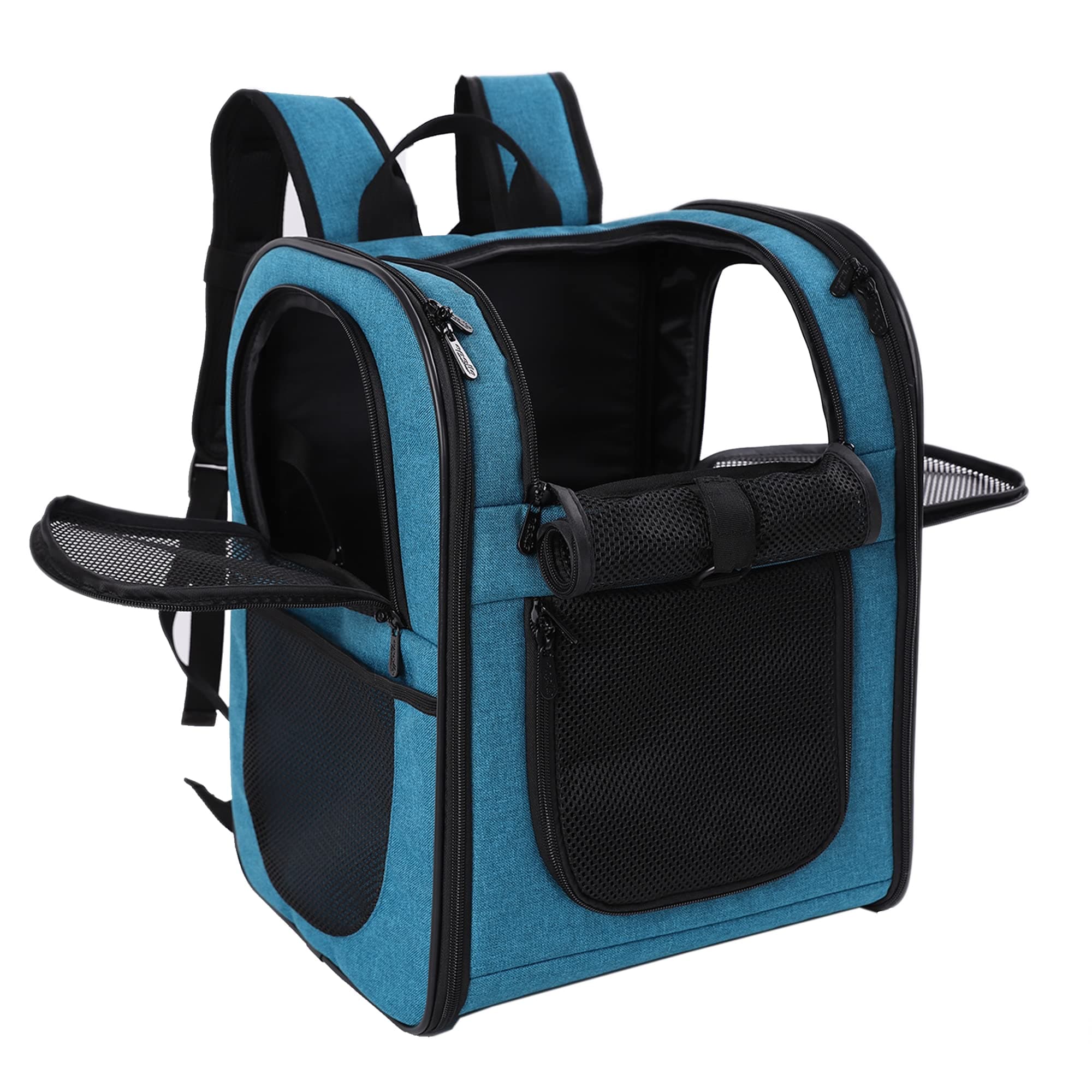 Apollo Walker Pet Carrier Backpack for Large/Small Cats and Dogs, Puppies, Safety Features and Cushion Back Support | for Travel, Hiking, Outdoor Use (Teal)