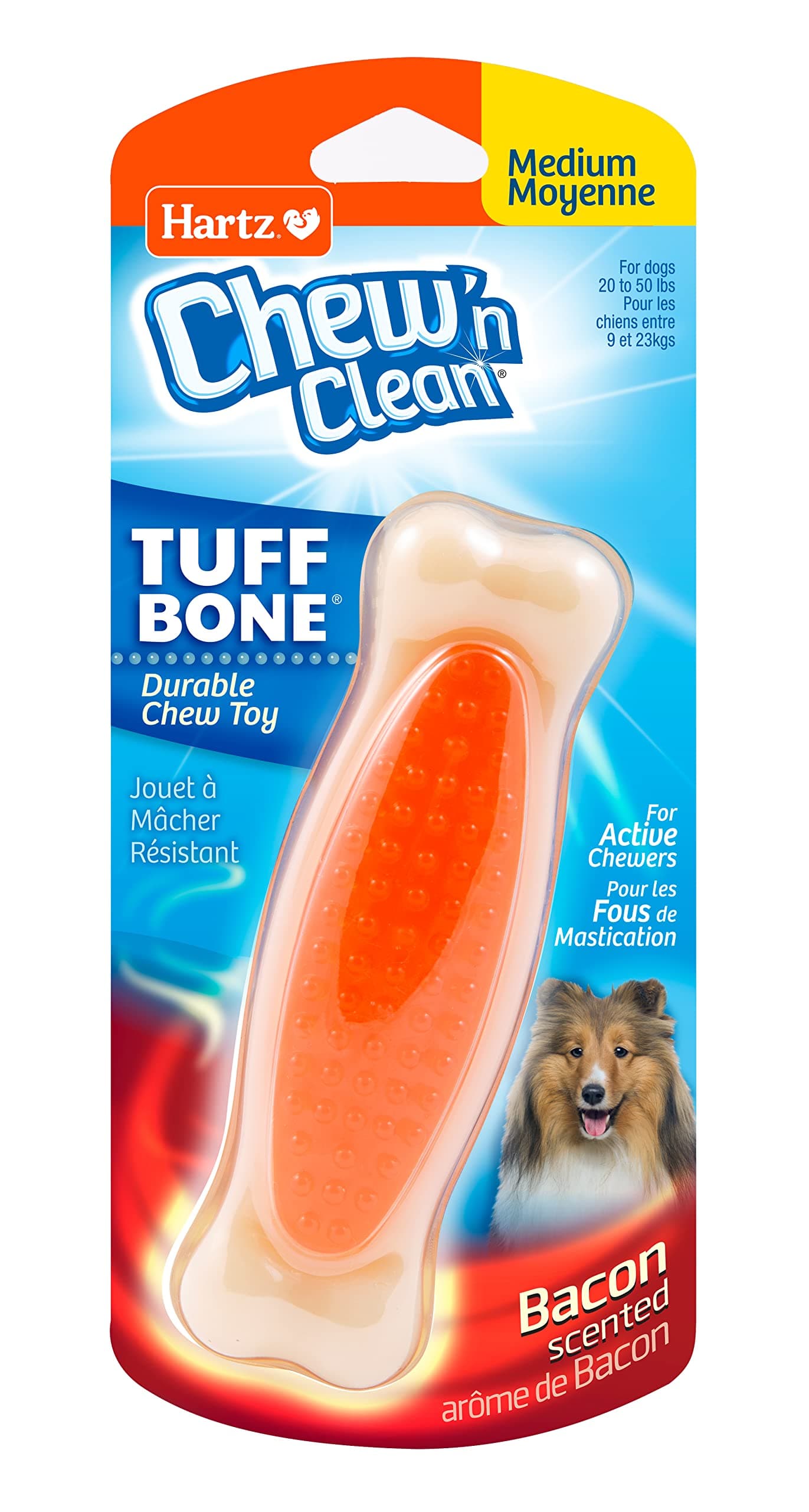Hartz Chew 'n Clean Medium Bone, Bacon Flavor by HARTZ