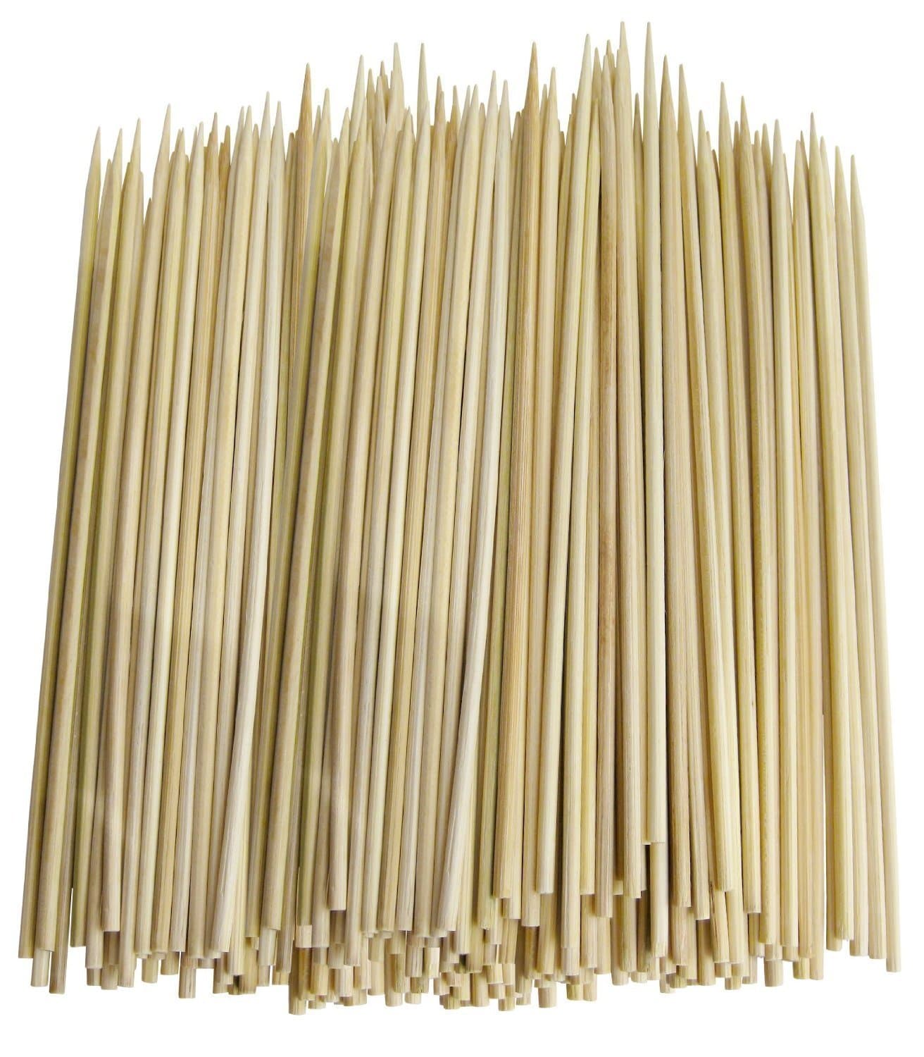 Value Pack of 600 Thin Bamboo Skewers (6 Inch)