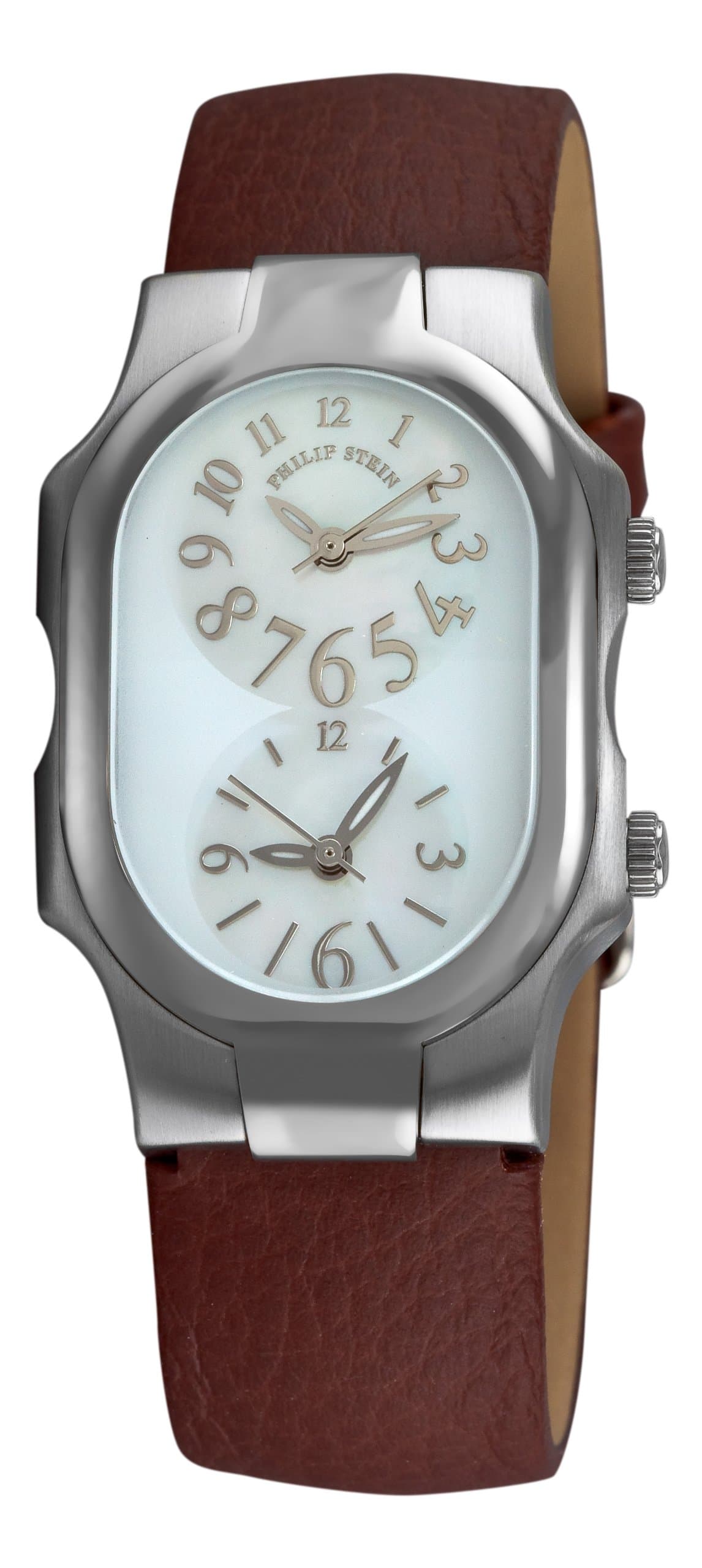 Philip Stein Women's 1FFSMOPCBR Cowhide Strap Watch