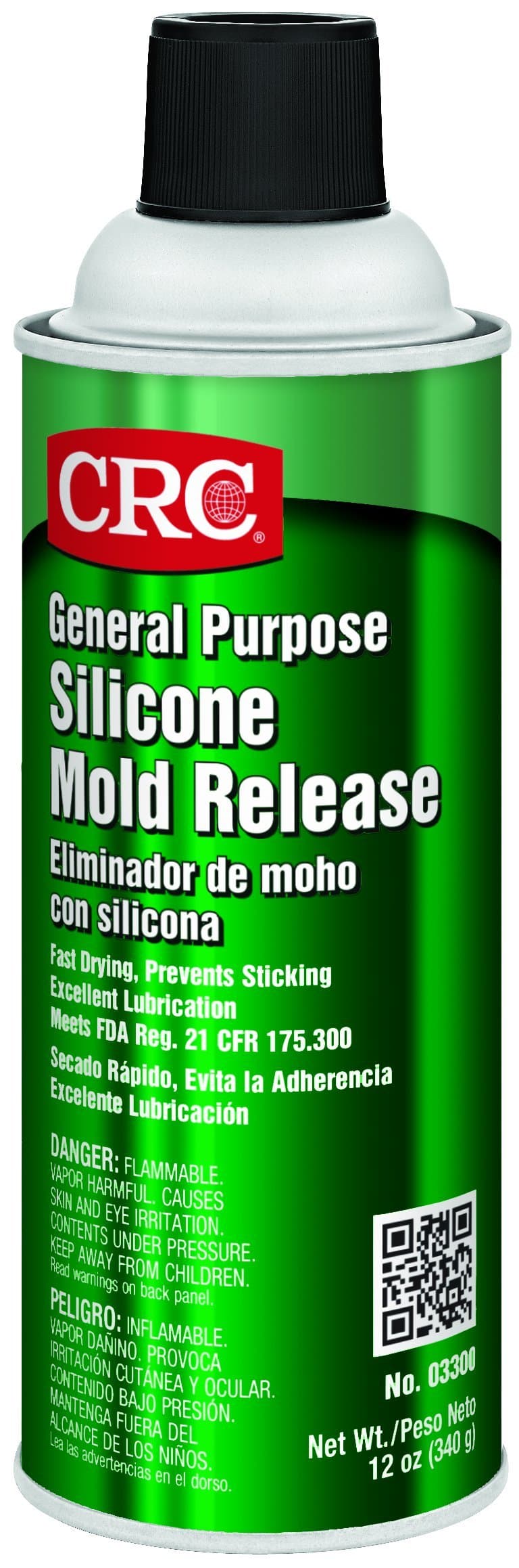 CRC 03300 Silicone Mold Release Spray,16oz Aerosol Can