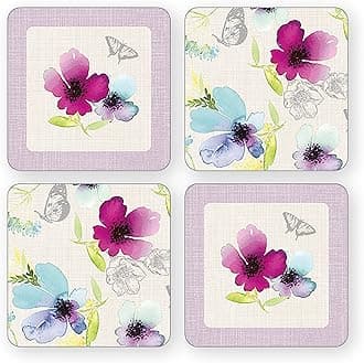 Cooksmart Chatsworth Floral Set of 4 Coasters