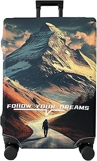 Luggage Cover Washable Suitcase Cover Suitcase Protector Anti-scratch Fits 30-32 Inch Luggage (Dreams, XL)