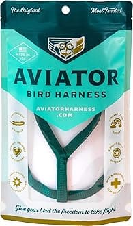 The AviatorPet Bird Harness and Leash: Small Green
