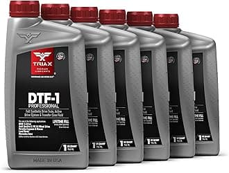 TRIAX DTF-1 Professional Transfer Case Fluid Full Synthetic, Lifetime Fill, All Season Down to -60 F, Compatible with BMW Xdrive, Audi/VW Quattro, Range Rover, Ford, Porsche & Many AWD (6 Quart Pack)