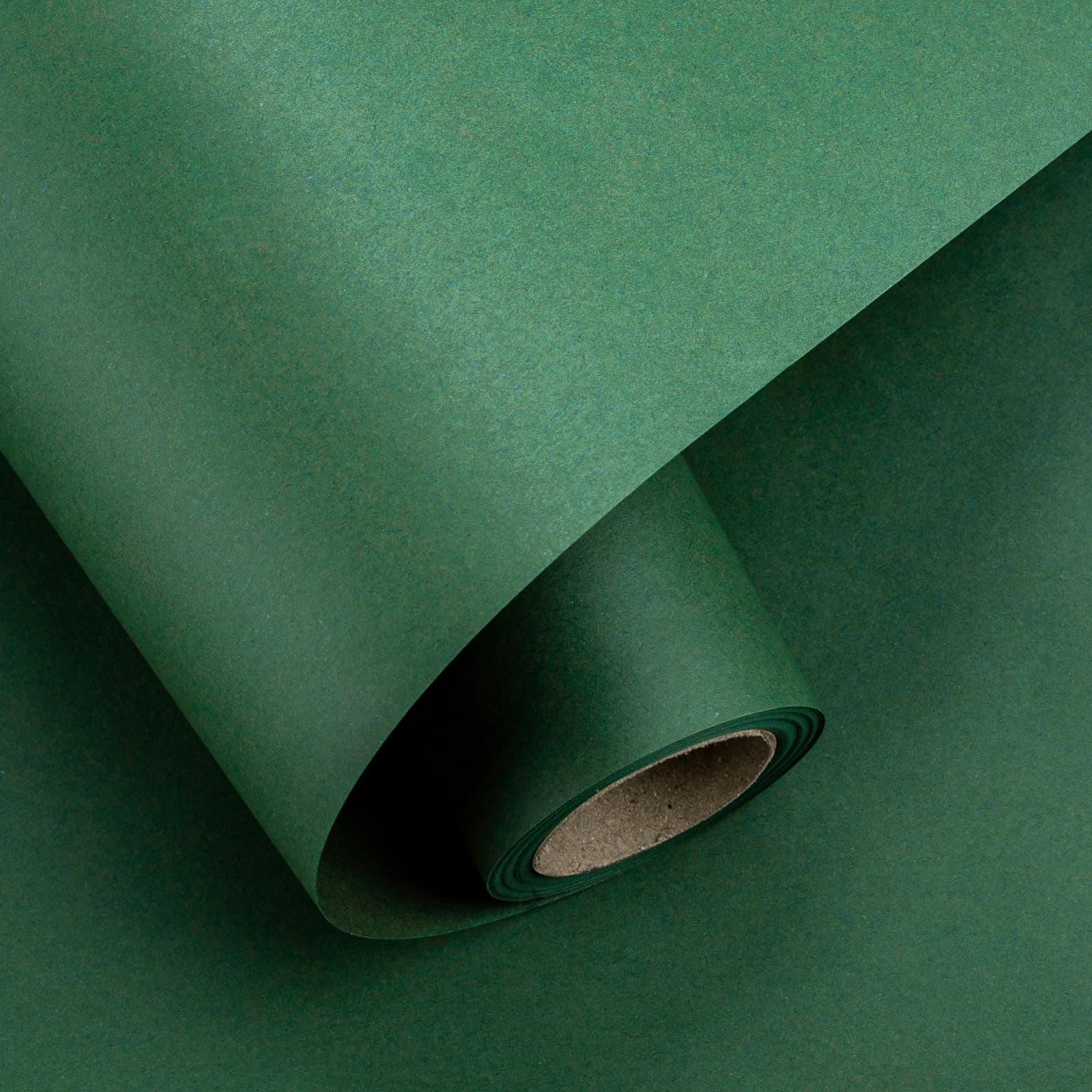 MIMUTI Green Kraft Wrapping Paper - Solid Color Wrapping Paper Perfect for DIY Making, Wedding, Birthday, Christmas, Kids Art Craft Projects - 17 Inches x 33 Feet