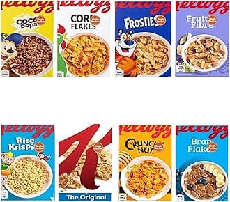 Breakfast Cereal Mini Box Variety Pack - with 8 Single Serve Portion of Classic Breakfast Favourites (226g Total)