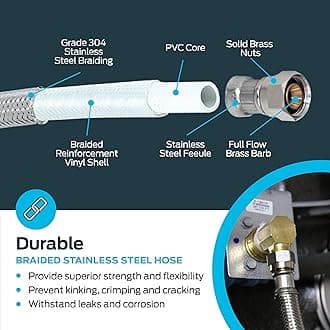 Eastman 41059 Universal Ss Dishwasher Installation Kit