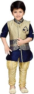 AJ DEZINES Boys Indian Wear Bollywood Style Kurta Pyjama Waistcoat for Kids || Diwali Outfit