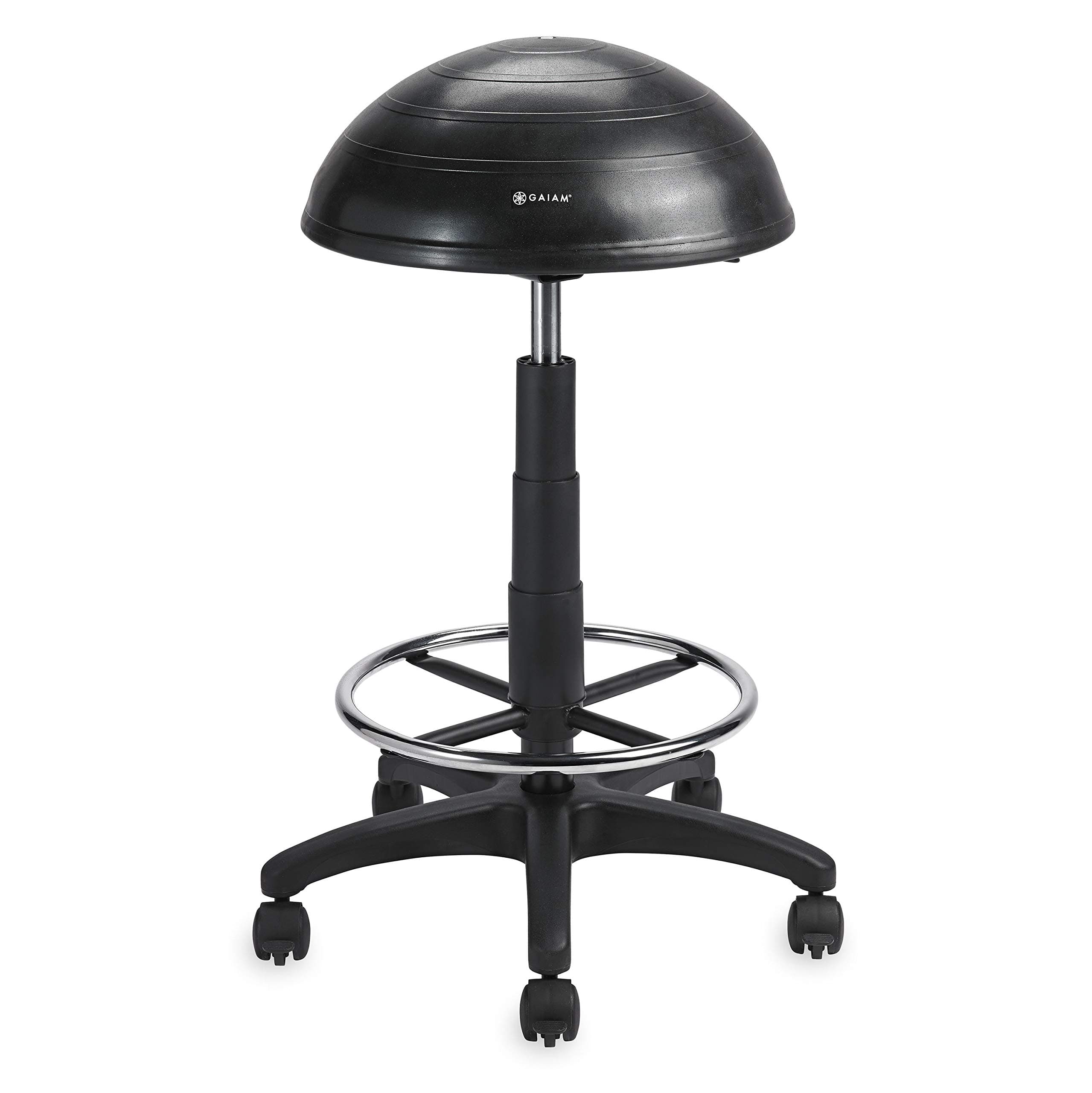 Balance Ball Chair Stool, Half-Dome Stability Ball Adjustable Tall Office