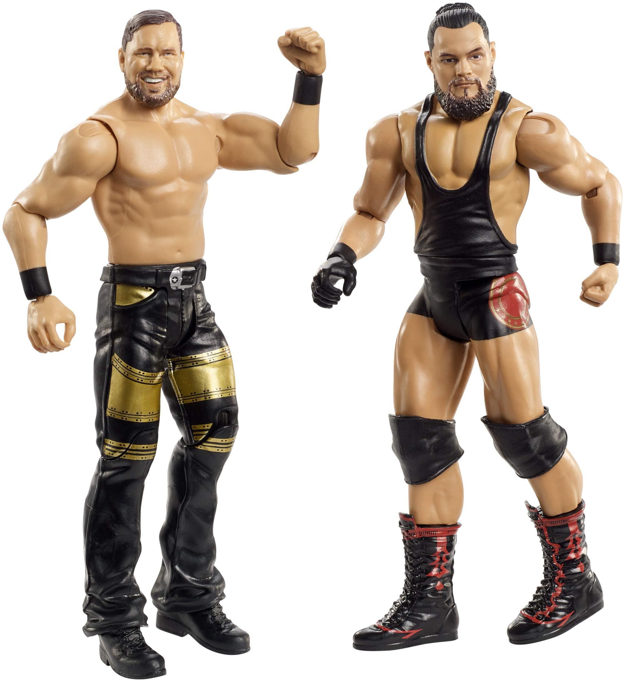 WWE Bo Dallas & Curtis Axel Miztourage Battle Pack Includes Two 6-inch Action Figures with Articulation, TrueFX Facial Detailing & Ring Gear, Ages 8 and Older