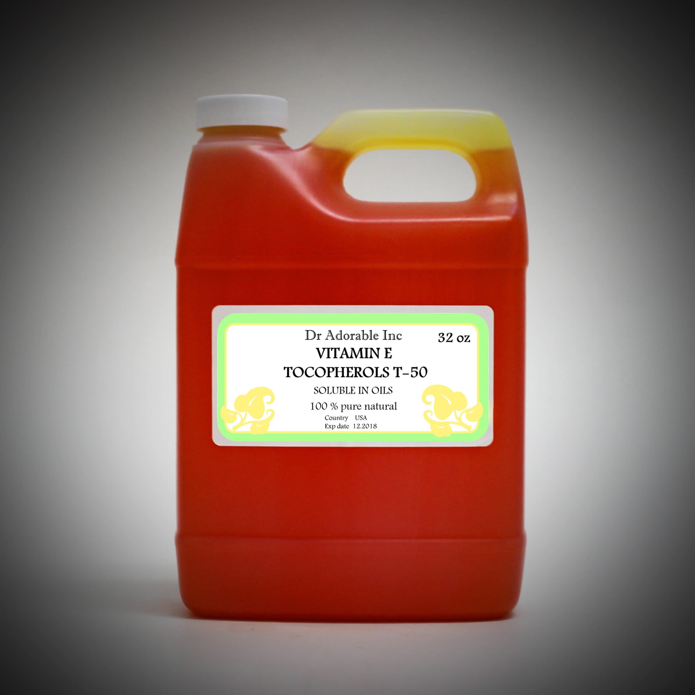 VITAMIN E SOLUBLE IN OILS TOCOPHEROLS T-50 BY DR. ADORABLE ANTI AGING 32 OZ/ 1 QUART