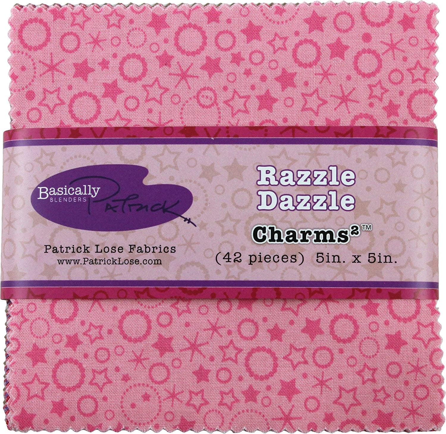 Basically Patrick Blenders Razzle Dazzle Charms 42 5-inch Squares Charm Pack Patrick Lose Fabrics