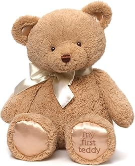 Baby My First Teddy Bear, Ultra Soft Animal Plush Toy for Babies and Newborns, Tan, 18”