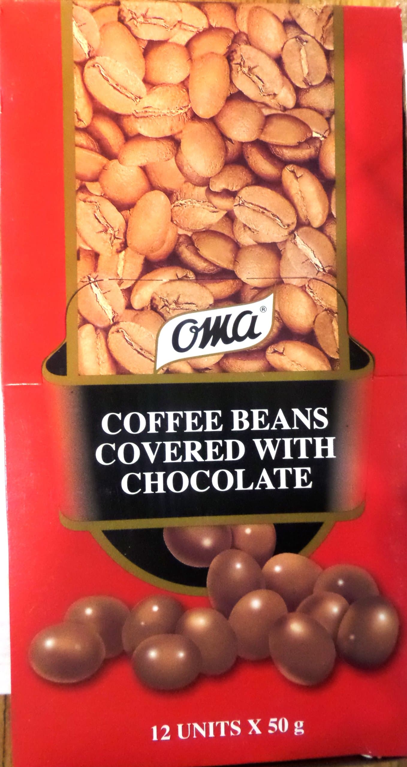 CHOCOCAFE 100% Colombian Coffee Beans covered with Chocolate by OMA