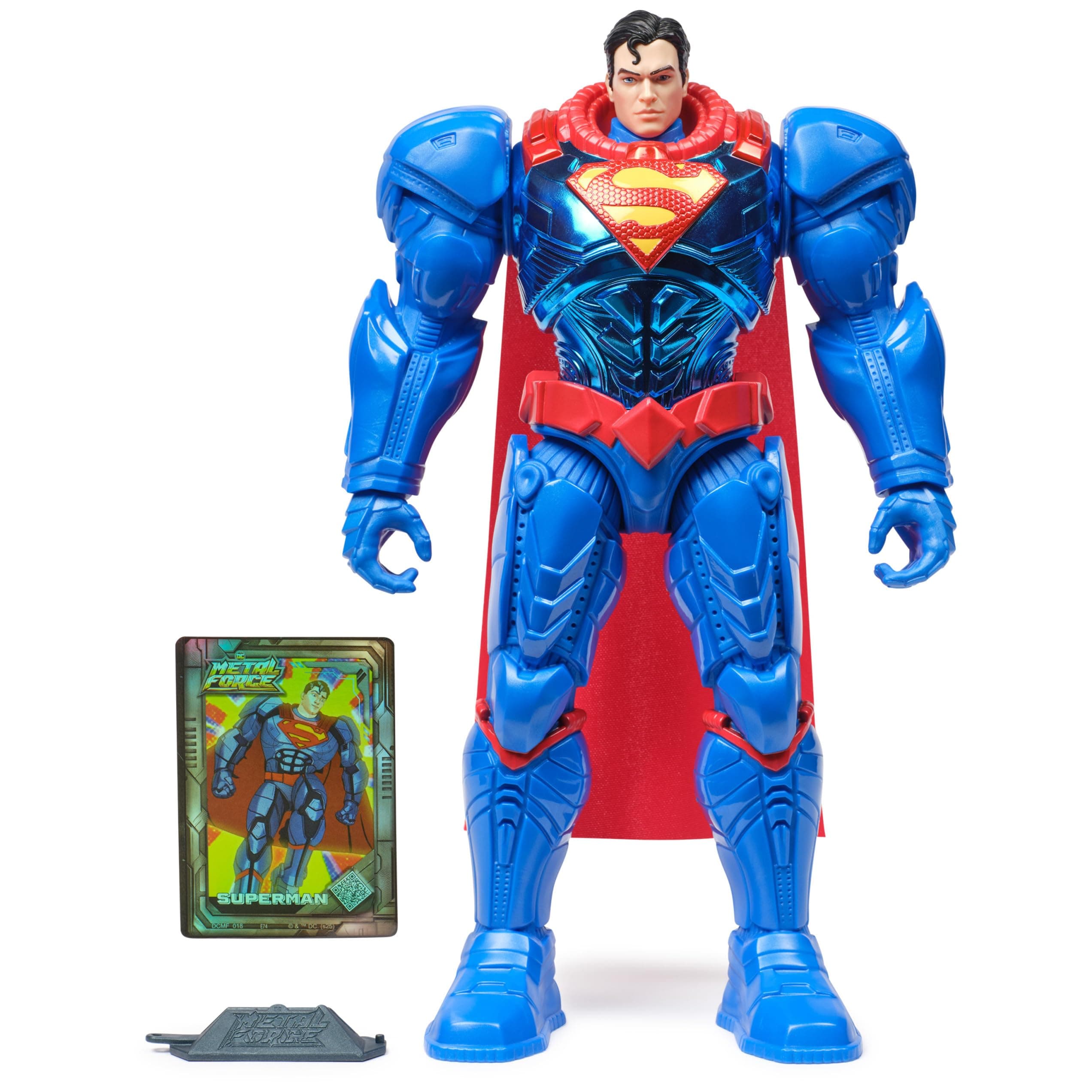 Metal Force Superman Action Figure, 30-cm Extra Large Super Hero Collectible Kids’ Toys for Boys and Girls Aged 4+