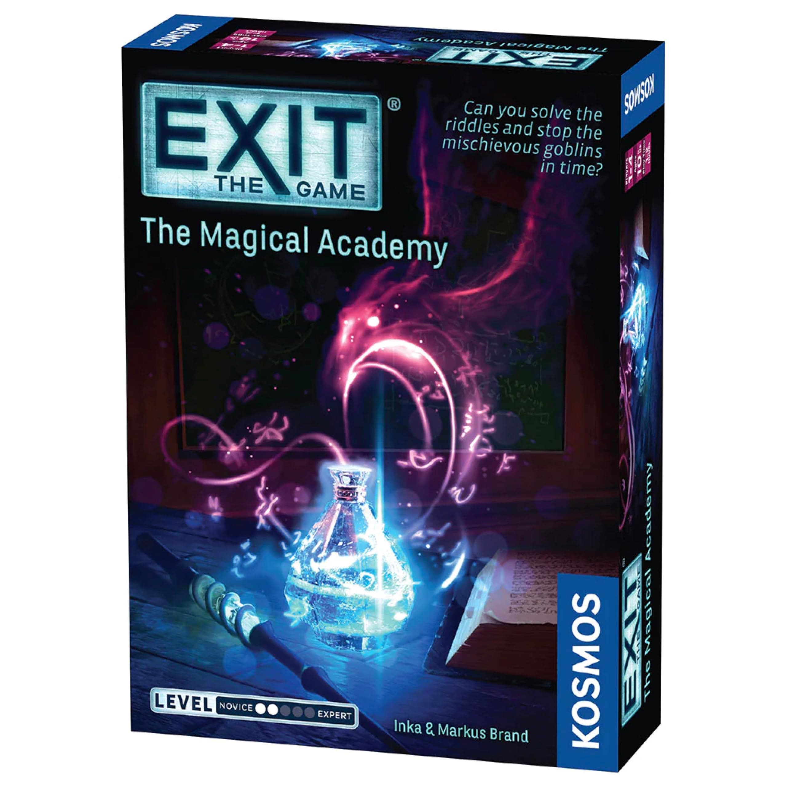 EXIT: The Magical Academy, Escape Room Card Game, Board Games for Game Night, Family Games for Adults and Kids, For 1 to 4 Players, Age 10+, Blue
