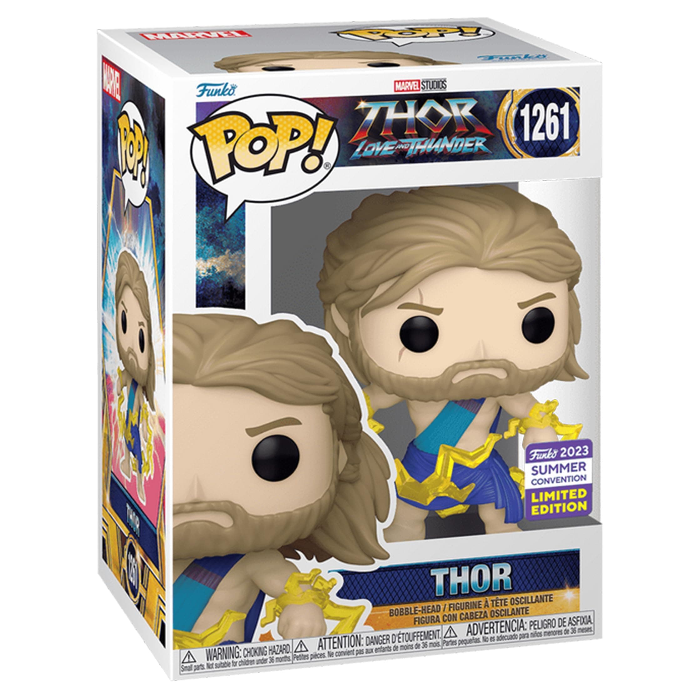 Pop! Marvel: Thor Love & Thunder - Thor in Toga 2023 Summer Convention Multicolor Exclusive Vinyl Figure #1261