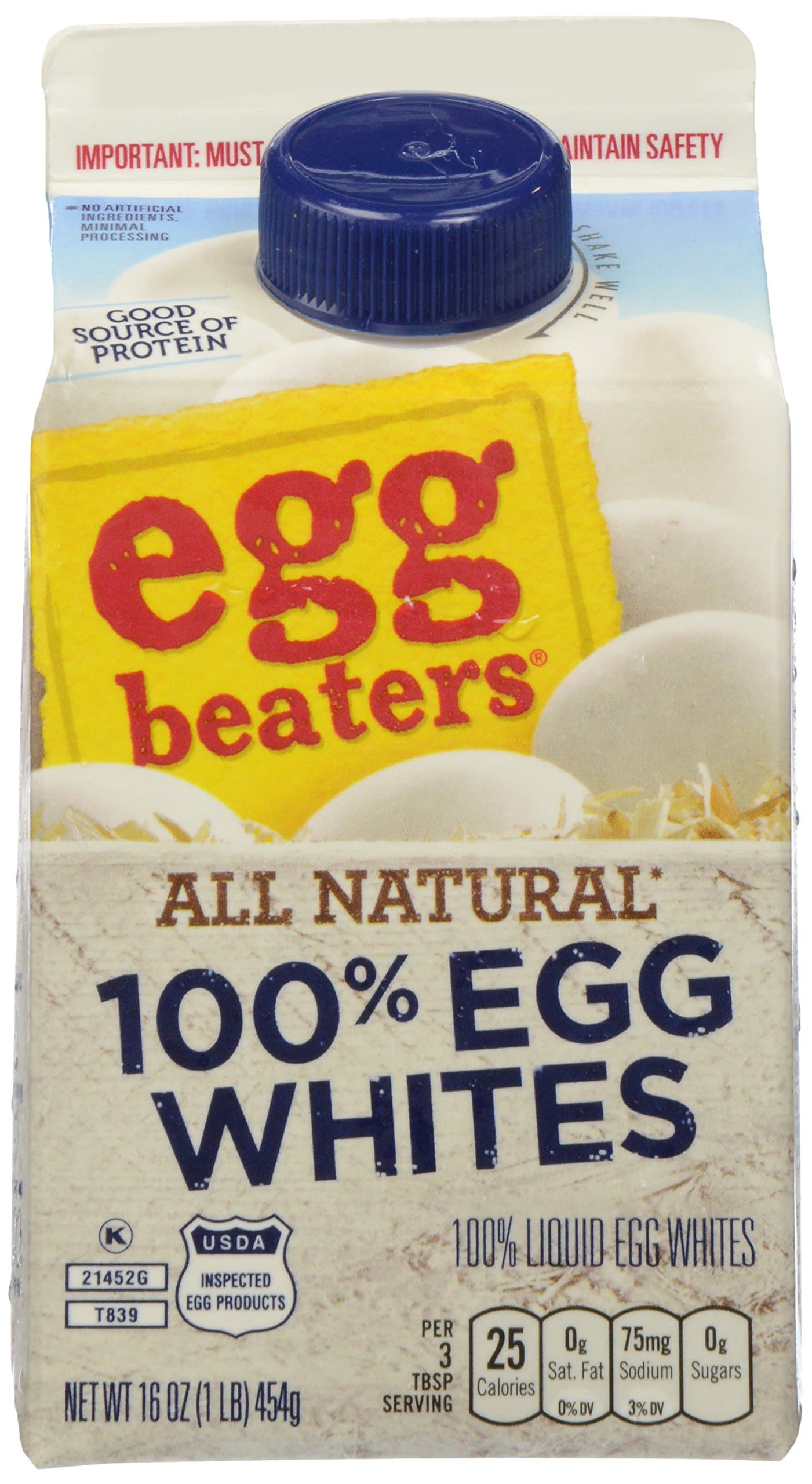 Egg Beaters All-Natural 100% Egg Whites, 16 Ounce