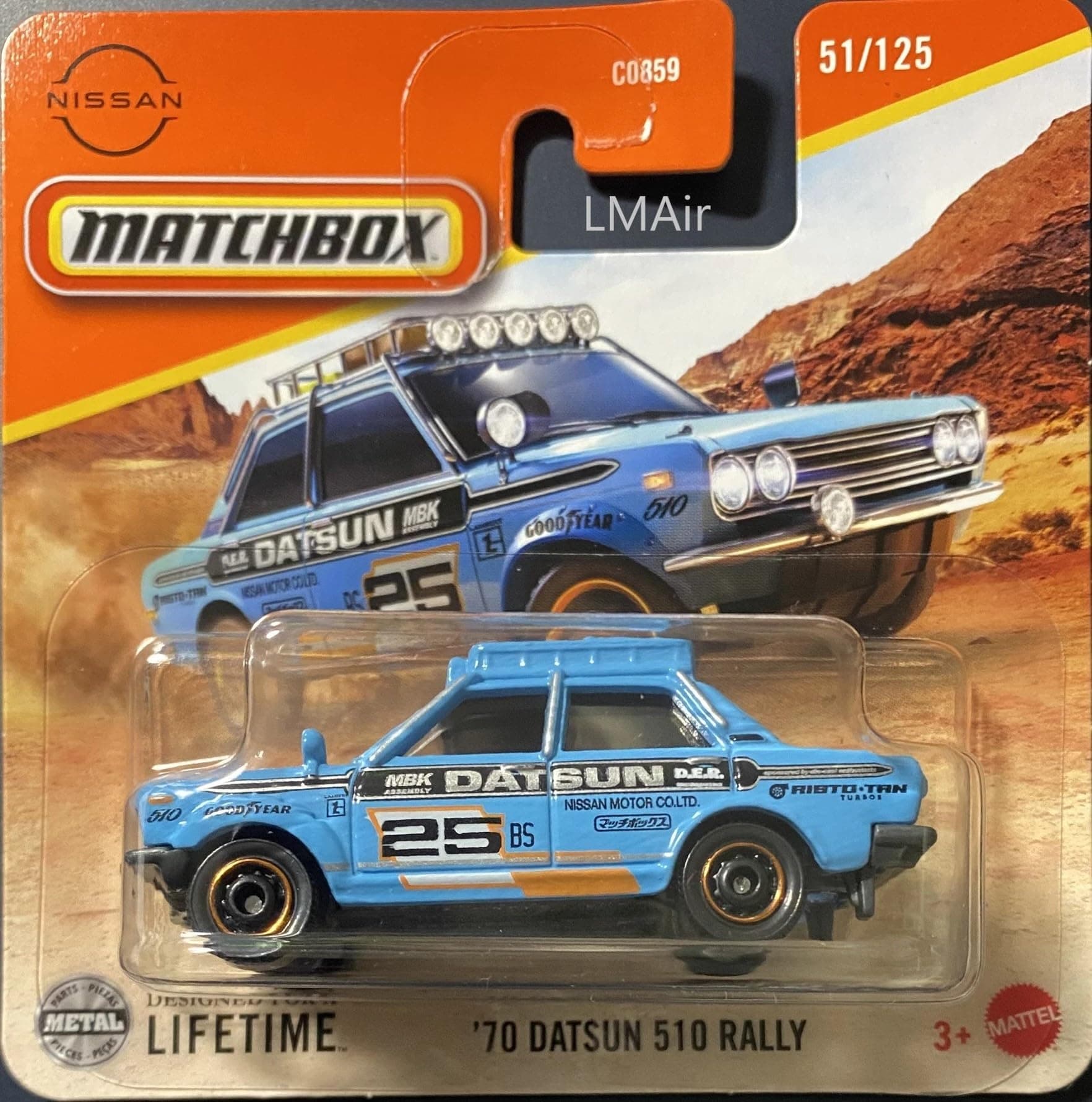 Matchbox 2025 - '70 Datsun 510 Rally [Light Blue] Light Blue 51/125